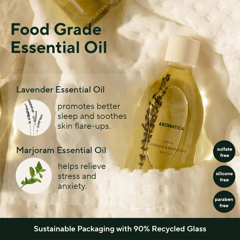 Serene Body Oil Lavender & Marjoram 100ml