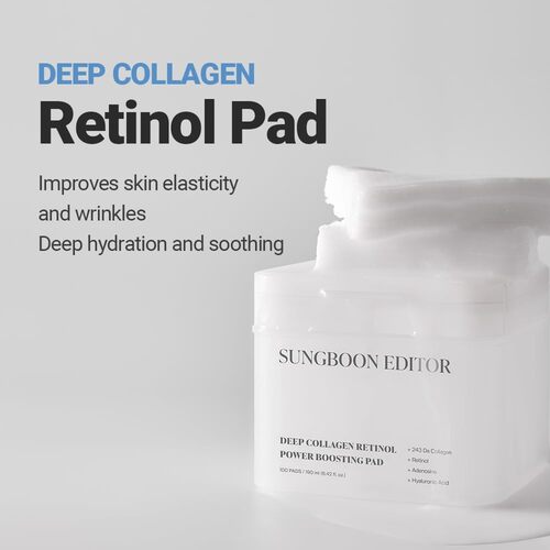Deep Collagen Retinol Power Boosting Pad [100 Pads] (EU)