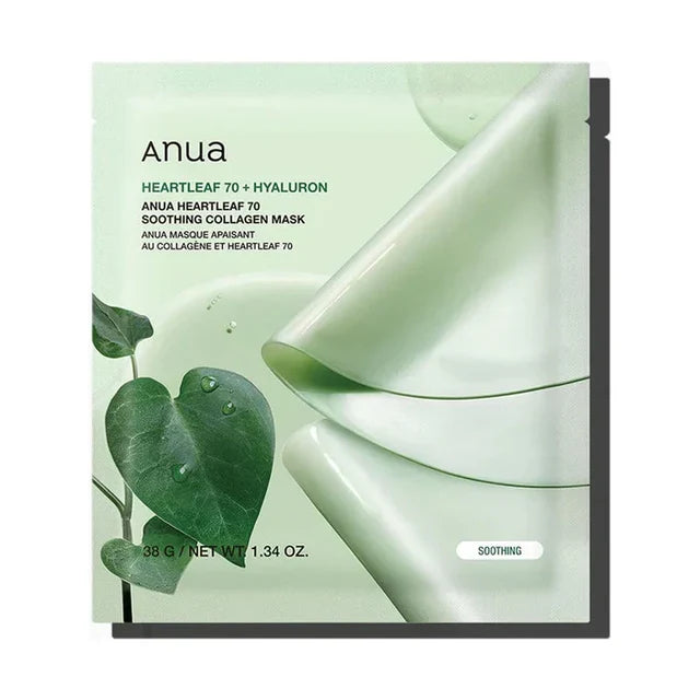 Heartleaf 70 Soothing Collagen Mask [34g][4pcs]