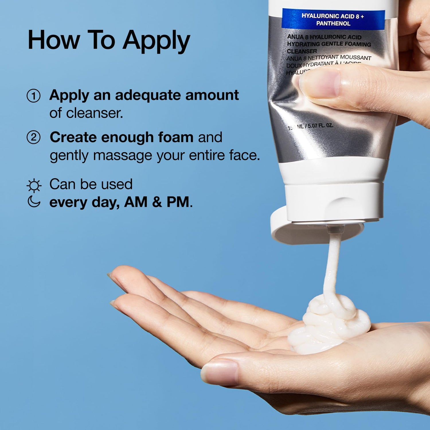 [Anua] 8 Hyaluronic Acid Hydrating Gentle Foaming Cleanser [150ml]