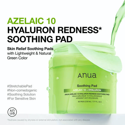 Azelaic 10 Hyaluron Redness Soothing Pad [90pcs]