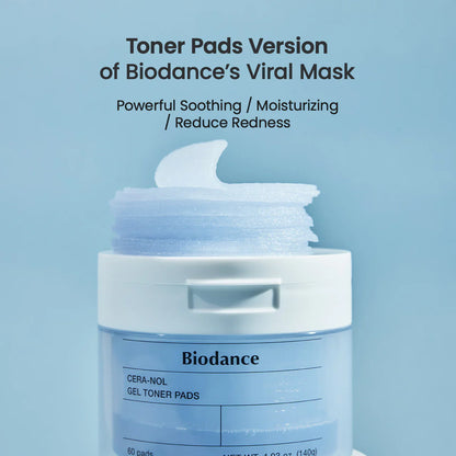 [Biodance] Cera-nol Gel Toner Pads [60 Pads]