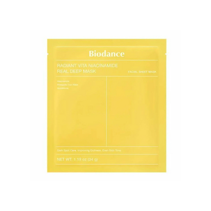 [Biodance] Radiant Vita Niacinamide Real Deep Mask [34g]