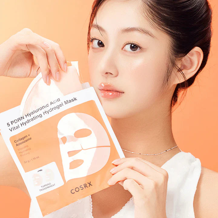 5 PDRN Hyaluronic Acid Vital Hydrating Hydrogel Mask [3ea]
