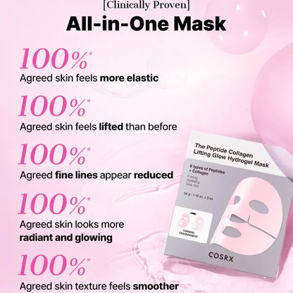 The Peptide Collagen Lifting Glow Hydrogel Mask [3ea]