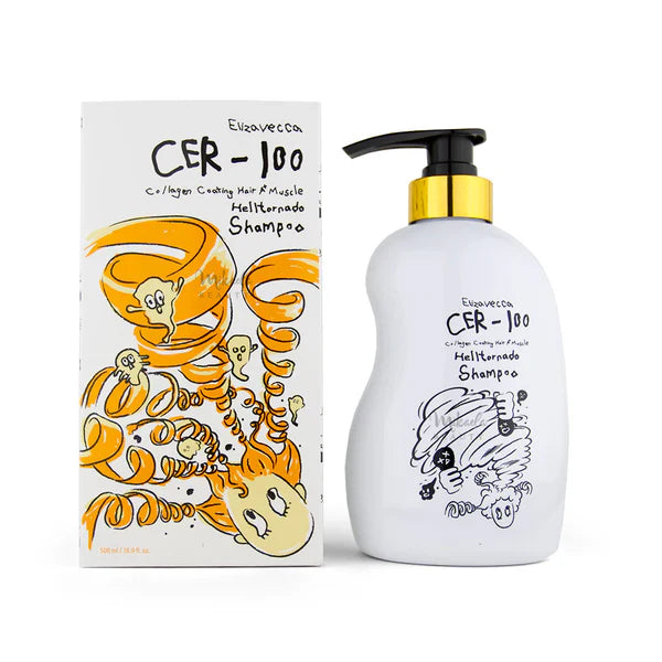 Cer-100 Collagen Coating Hair A+ Muscle Helltornado Shampoo [500ml]