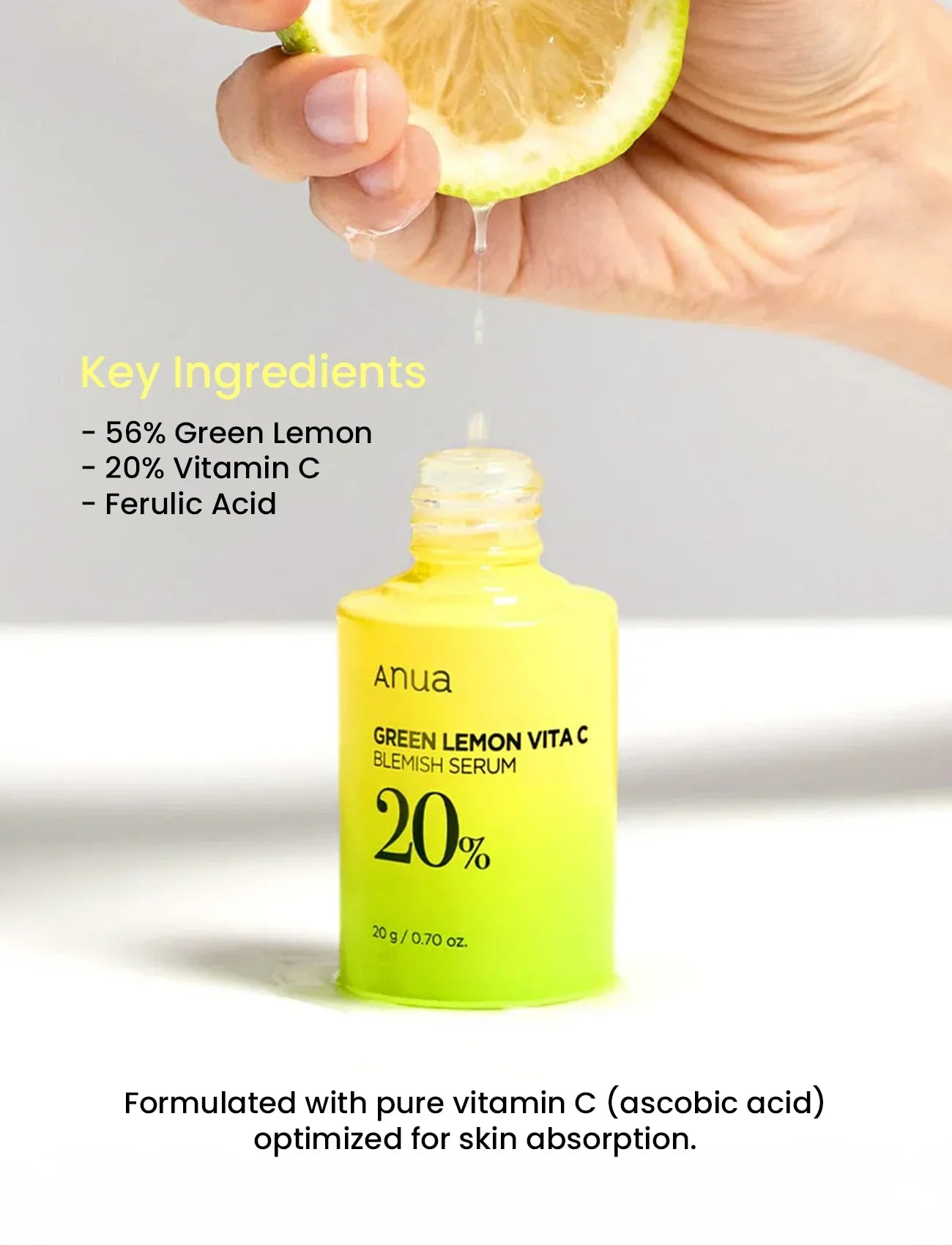 Green Lemon Vita C Blemish Serum [20g]
