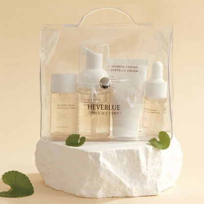 [HEVEBLUE] Salmon Caring Centella Special Travel Kit [4pcs]