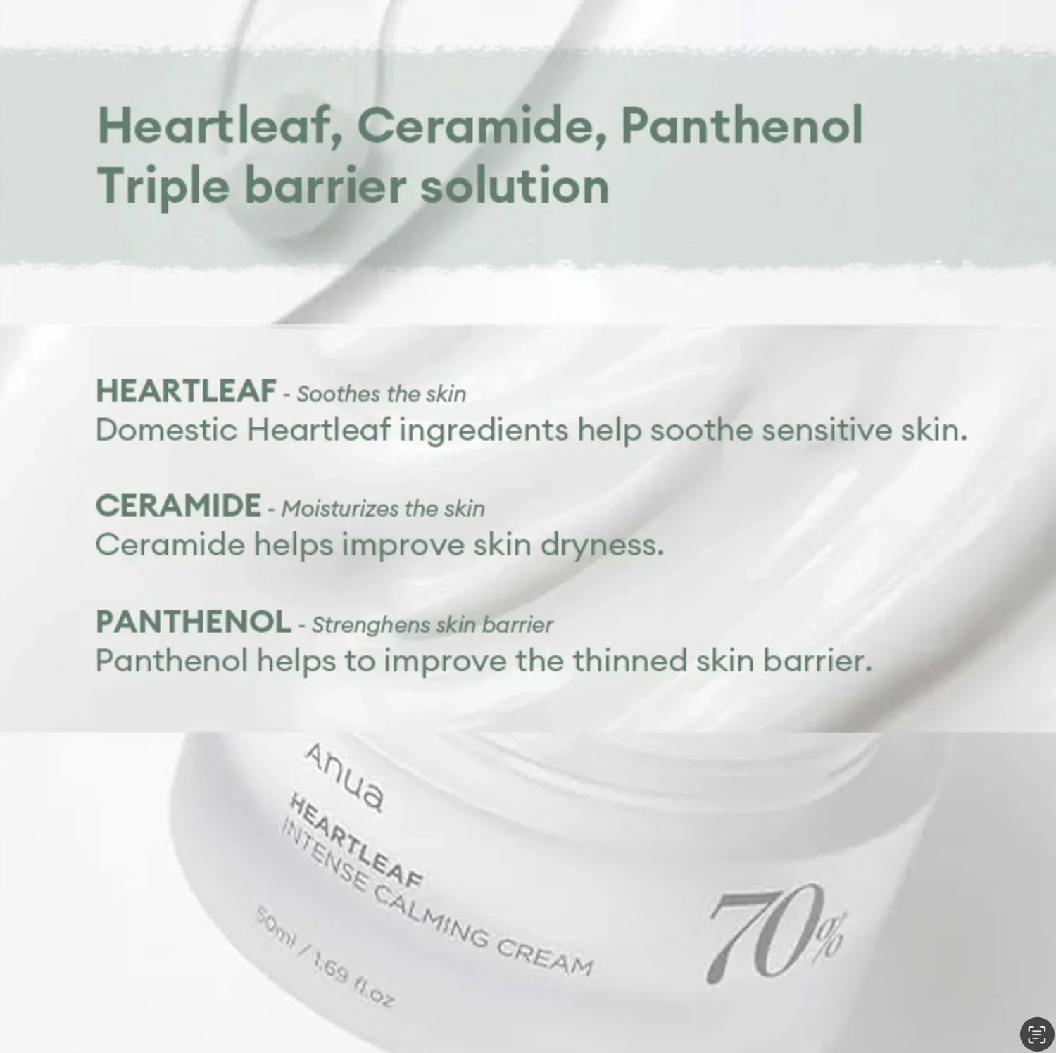 Heartleaf 70 Intense Calming Cream [50ml]