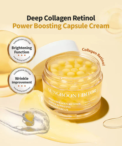 Deep Collagen Retinol Power Boosting Capsule Cream [50ml] (EU)