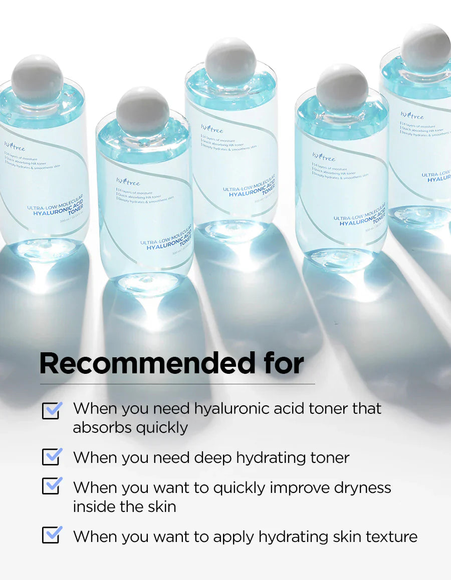 [Isntree] Ultra-Low Molecular Hyaluronic Acid Toner [300ml]