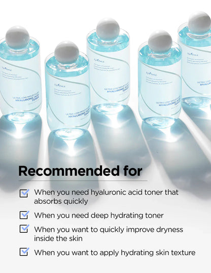 [Isntree] Ultra-Low Molecular Hyaluronic Acid Toner [300ml]