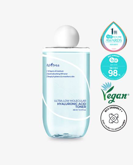 [Isntree] Ultra-Low Molecular Hyaluronic Acid Toner [300ml]
