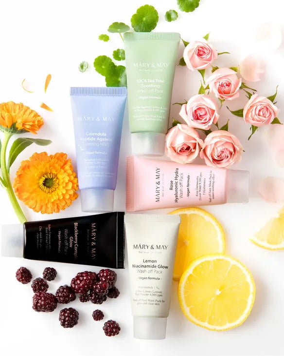 Vegan Wash Off Mask Mini Gift Set [5 pcs]