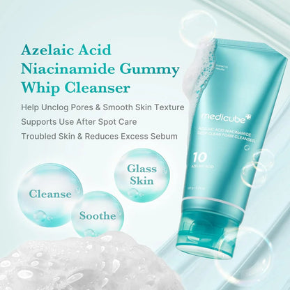 Azelaic Acid Niacinamide Deep Clean Foam Cleanser [120g]