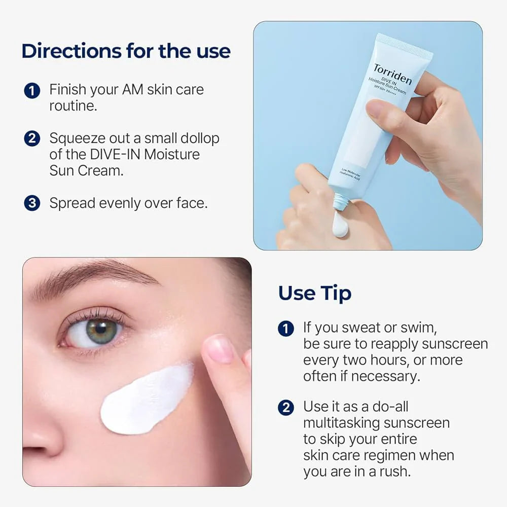 [Torriden] DIVE-IN Watery Moisture Sun Cream [60ml]