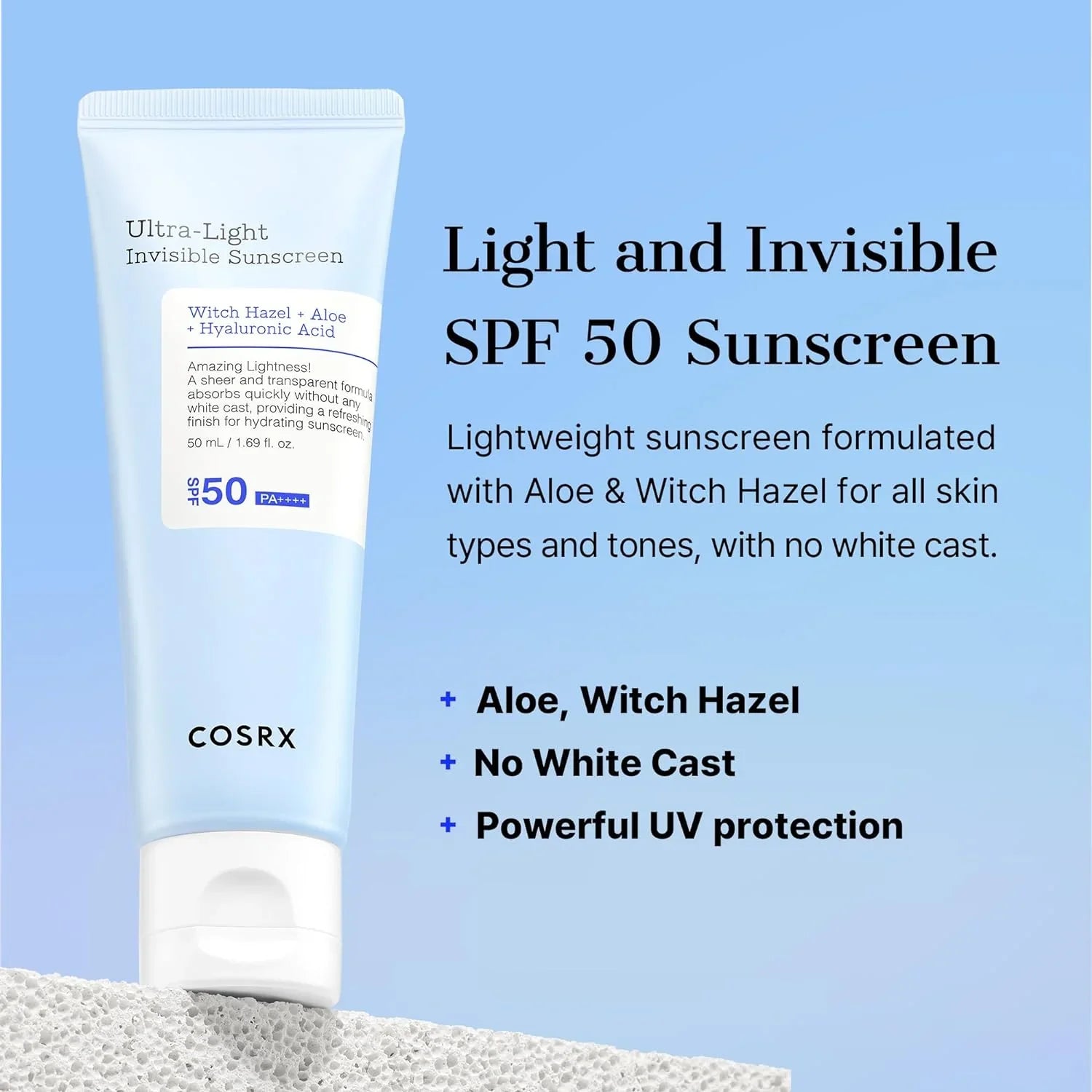Ultra Light Invisible Sunscreen [50ml]