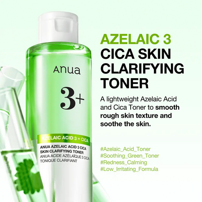 Azelaic Acid 3 Cica Skin Clarifying Toner [250ml]