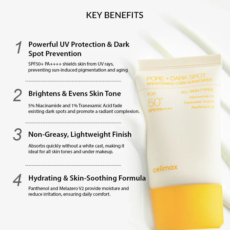 Pore+ Dark Spot Brightening Care Sunscreen [50ml]