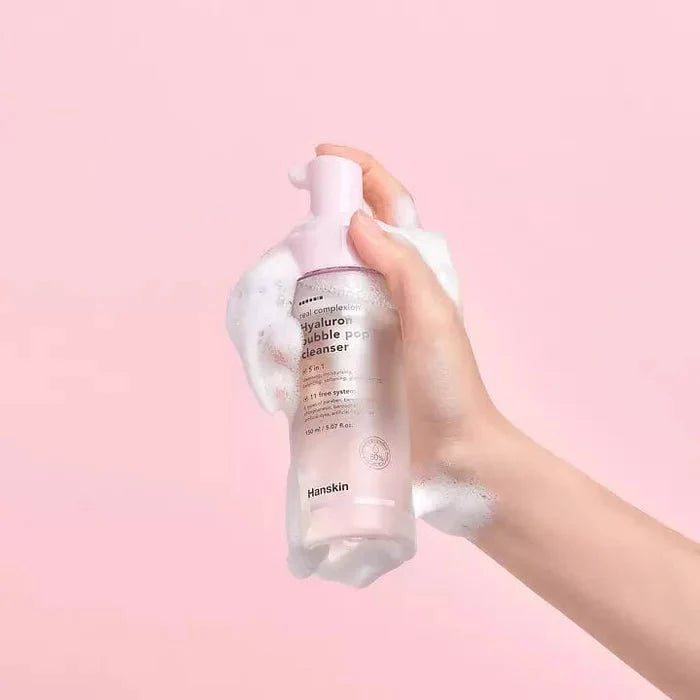 [HANSKIN] Real Complexion Hyalurion Bubble Pop Cleanser [150ml] - 