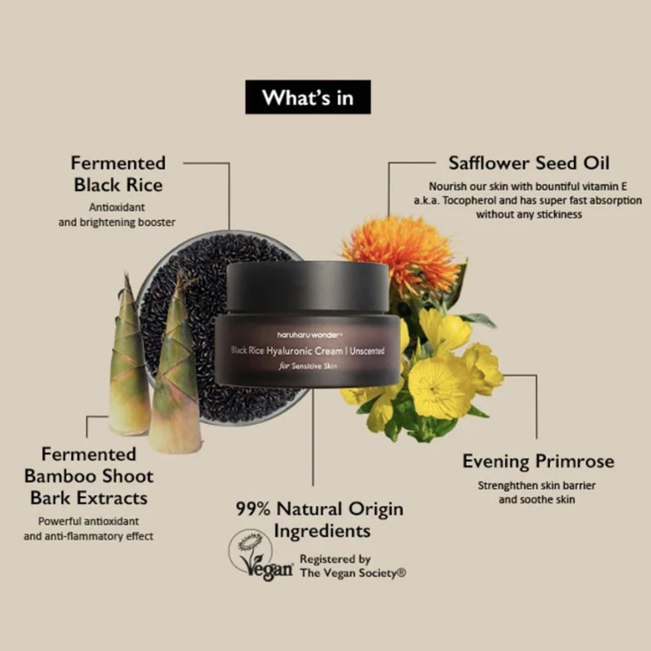 [haruharu wonder] Black Rice 10 Hyaluronic Cream Unscented [50ml]