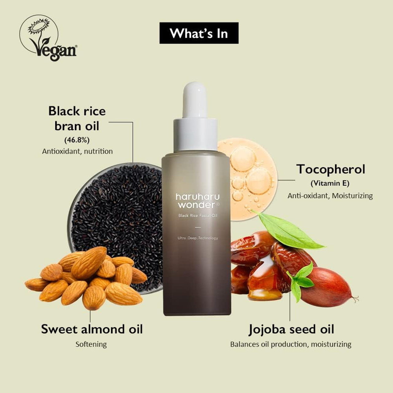 [haruharu wonder] Black Rice Facial Oil MINI [10ml]