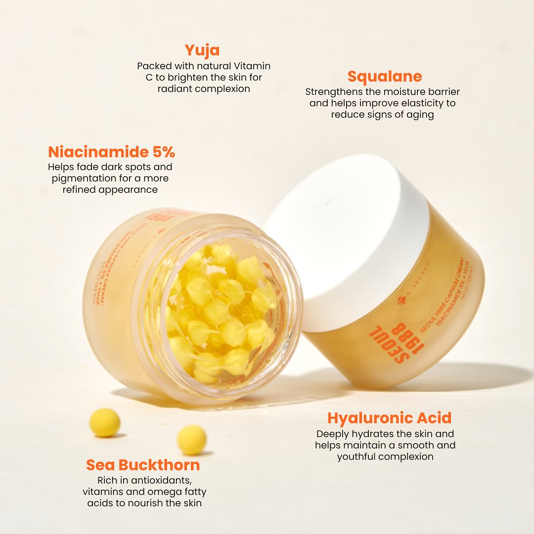 SEOUL 1988 Capsule Cream: Niacinamide 5% + Yuja [50ml]