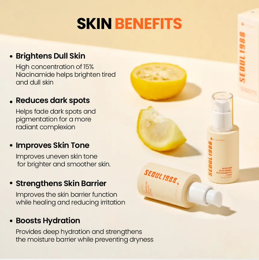 SEOUL 1988 Glow Serum: Niacinamide 15% + Yuja [30ml]