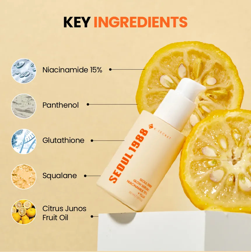 SEOUL 1988 Glow Serum: Niacinamide 15% + Yuja [30ml]