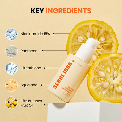 SEOUL 1988 Glow Serum: Niacinamide 15% + Yuja [30ml]