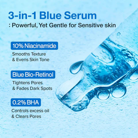 No.3 Blue Bio-Retinol Pore Refining Serum [30ml]
