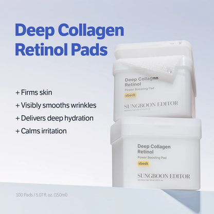 Deep Collagen Retinol Power Boosting Pad [100 Pads] (EU)
